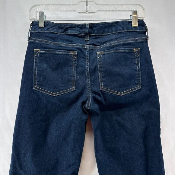 Eddie Bauer Jeans Women Size 0 Truly Straight Bootcut Low Rise Denim Blue - Picture 5 of 12